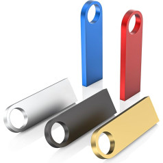 Металлические USB-флешки, 64 Гб, упаковка из 5, ABLAZE Mini Memory Sticks, водонепроницаемые, 64 Гб USB-флешки, разноцветные, упаковка из 5 штук для ноутбука, к