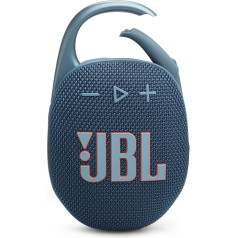 JBL Clip 5 в синем цвете - портативная Bluetooth колонка с профессиональным звуком, глубоким басом и функцией увеличения времени воспроизведения - в