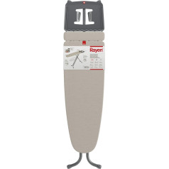 Rayen | Bügelbrett | Premium-Serie | Bezug mit Molton | Bügelbrett mit Wäschetablett | Integriertes Ärmelbügeleisen | Abmessungen: 120,5 x 41 см.