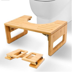 Туалетный стул для взрослых Bamboo Squatty Potty Toilet Stool Складной туалетный стул для взрослых Медицинский туалетный стул Деревянный туалетный стул 