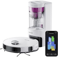 EUREKA NERE10s Робот-пылесос с функцией протирки и автоматическим опорожнением, робот-пылесос с всасывающей станцией на 180 минут, робот для всасы