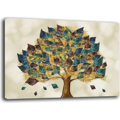 Printerland Современная картина гостиная дерево жизни абстрактный ретро современный стены картины XXL большой печати на холсте стены украшения 