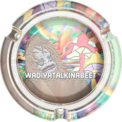 Большая стеклянная небьющаяся моющаяся пепельница для ресторанов на открытом воздухе в помещении и не только (красная)