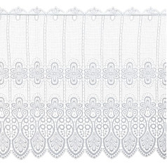Plauener Spitze by Modespitze 68450_62_w Короткая штора с дизайном Plauener Spitze 100% полиэстер, высота 62 см, белый Breite 96 см белый