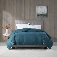 Madison Park Down Alternative Comforter Hypoallergenic 3M Scotchgard Stain Resistant Bedroom Bedding Standard Double Windom Teal