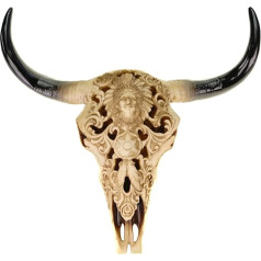 Schädel Stier edles indianisches Design 30 x 30 x 9 см