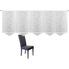 Home Fashion 095630 0101 125x57 Комплект панельных штор из жаккардовой ткани, белый, 57 x 57 см