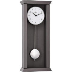 Hermle 71002-U82200 Кварцевые настенные часы с маятником Avant-garde, Barista Grey, 57 см x 24,5 см x 10 см