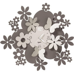 ARTI E MESTIERI Daisy Wall Clock Mud and Ivory