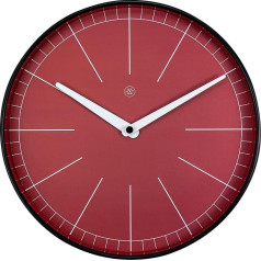 Настенные часы NeXtime Axel, металл и пластик, красные, 23,4 см
