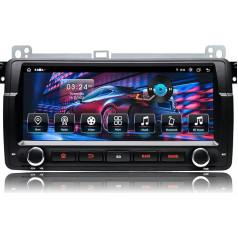 Cawell Android Автомобильное радио [Android 13.0 4GB + 64GB 2.0Ghz] 1 DIN для BMW E46 M3 Rover 75 MG ZT, 8.8 дюймов автомобильное радио с экраном Bluetooth 4G SWC WiFi GPS RDS 3-USB FM RCA, поддер