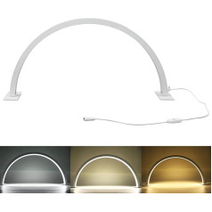 Fabater Светодиодная настольная лампа для нейл-арта, 25W Crescent LED Eyelash Light, Nail Desk Lamp, 3000K-6000K Lash Tech Lights, 3 режима света, маникюрная лампа для красоты, ух