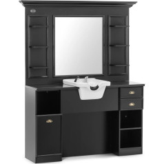 Парикмахерская консоль с мойкой и зеркалом 167 x 45 x 200 см