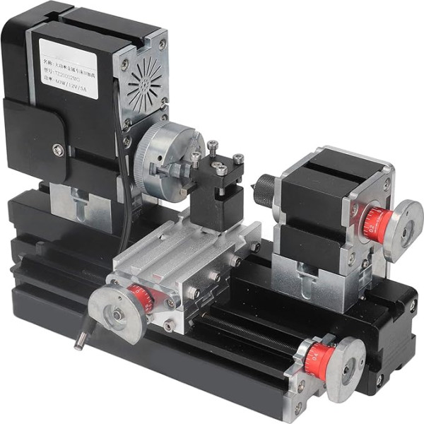Микро токарный станок, 12000 об/мин двигатель токарный станок по дереву фрезерные принадлежности, 60 Вт мини токарный станок по металлу для хо