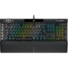 Игровая клавиатура Corsair K100 RGB (оптические переключатели, механическая, OPX: ультрабыстрая и линейная, клавиши с двойным вкраплением PBT, Elgato Strea