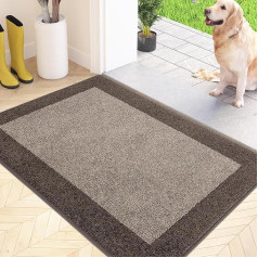 FCSDETAIL Dirt Trapper Mat Indoor 50 x 80 см, нескользящий коврик, моющийся и чистый, впитывающий дверной коврик для собак, входа, входной двери