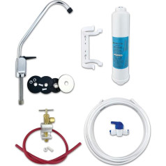 Finerfilters, система фильтрации питьевой воды, для получения чистой, вкусной и приятно пахнущей воды из крана, со стильным хромированным рычажн