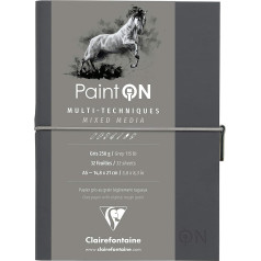 Clairefontaine Paint'On 975184C Блокнот для эскизов с нитяным переплетом (32 листа, 250 г) 1 шт. серый
