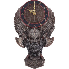 Nemesis Now Vegvisir Rune Wall Clock Nordic Compass Bronze 29cm