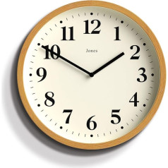 JONES CLOCKS® Lodge Wall Clock - Современные настенные часы - Маленькие настенные часы - Круглые часы - Кухонные часы - Часы для гостиной - Офисные часы - Ко