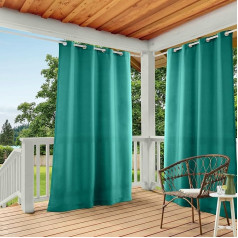 Exclusive Home Шторы In-Out Solid GT Teal Штора из полиэстера 54 x 120