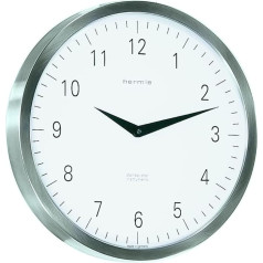 Настенные часы Hermle Uhrenmanufaktur, нержавеющая сталь, серебро, Ø 30 см x 5 см