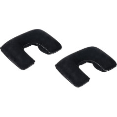 Invero Pack of 2 Inflatable Travel Neck Pillow - Надувная подушка для отдыха и путешествий - компактная, портативная и легкая для взрослых и детей - черный