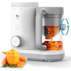 Bellababy Baby Baby Food Maker, Baby Food Processor, Baby Steam Cooking, One Step Steamer Mixing, Easy Cleaning