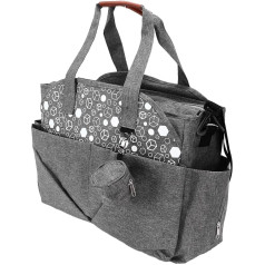 Dussdote baby nappy caddy, nursery storage container and car organiser for nappies and baby wipes