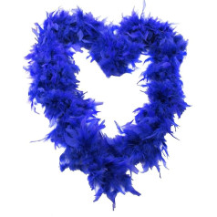 Оптовая торговля = Магазины = Клубы = 100 синих настоящих боа из перьев = 80 г + 180 см в длину = Аксессуары для любого вида маскарадного костюма / к