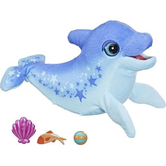 FurReal Hasbro Dimples, Мой забавный дельфин, 80+ звуков и реакций, интерактивная игрушка, электронное животное для детей от 4 лет