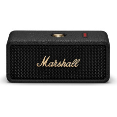 Портативная Bluetooth колонка Marshall Emberton III, беспроводная, пыле- и влагозащищенная по стандарту IP67, более 32 часов работы - черный и латунный