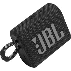 JBL Go 3: портативная Bluetooth колонка со встроенным аккумулятором, водо- и пыленепроницаемая, черная