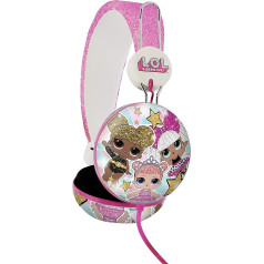 OTL Technologies LOL Surprise Glitter Glam Tween Dome Headphones (Padded Headphones, Adjustable Size, Wired Especially for Ages 8+, Unisex) - Официальный лицензионный продукт