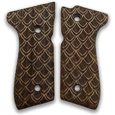 ZIB GRIPS For Beretta 92-F Pistol Grip Handcrafted Walnut Dracaries Pattern R2