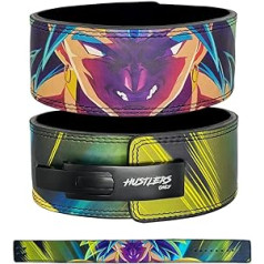 Hustlers Only Anime Lever Belt Leather Deadlift Powerlifting Bodybuilding 10mm Thickness for Back Support Lifting Belt for Men and Women