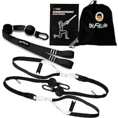 DH-FitLife Sling Trainer for Full Body Training, Sling Trainer Set for Strength Training & Home Workout, Bodyweight Resistance for Home & Travel, with Door Anchor, Carabiner Hook and Training Book