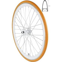 Redondo 28 Inch Front Wheel Single Speed Fixie Balance Bike Rim White Orange + Tyre