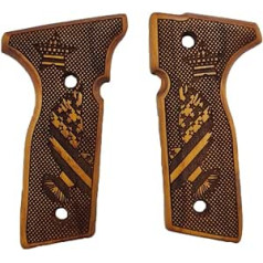 ZIB GRIPS For Beretta Stoeger Grips Pistol Grip Handmade from Walnut Wood Handles (ZIB-bs.06)