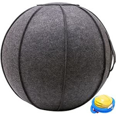 PHASFBJ Gymnastic Ball Seat Ball Extra Thick Yoga Ball Chair Anti-Berst Stability Ball for Heavy Duty, Free Protective Case + Air Pump Absorption