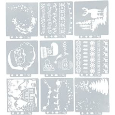 Stencils for Drawing Lace Ruler Mandala Template Fabric Sketching Painting Drawing Labelling Tools