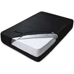 Moving Mattress Bag Double (US Size) with 8 Handles and Adjustable Straps for Easy Moving, Waterproof Mattress Storage Bag, Heavy Duty, Black