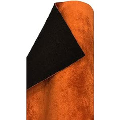 A-Express Velvet Fabric Faux Suede Fabric Decorative Fabric Costume Fabric Fashion Fabric for Sewing and Decorating Velvet Material Sold by the Metre - Orange 2 Metres 200 cm x 145 cm