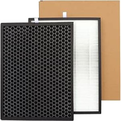 LRFDRESS Replacement Filter Set for Philips AC1214/10 AC1215 AC2729/10 Air Purifier, Alternative to Philips FY1410/30 and FY1413/30 Filters (1 x HEPA and Activated Carbon Filter)