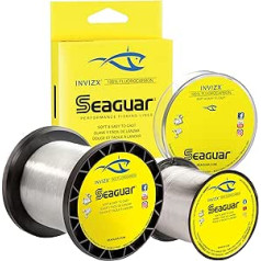 Seaguar Invizx Freshwater 100% Fluorocarbon Fishing Line 200-1000yds, 4-25lb Break Strength, Clear