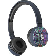 Music Sound | Fantasy Bluetooth Headphones | Supra-auricular Bluetooth Headphones - Extendable Headband - Controls on the Pads - Autonomy 20 Hours - Charging 2 Hours - 10 Mt. - Sequins