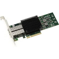 KALEA-INFORMATIQUE 10G LAN Network Fiber SFP+ 2 Port PCIe Controller Card with MELLANOX X-3 Chipset - 10GbE Ethernet Network Adapter
