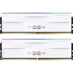 Silicon Power SP032GXLWU60AFDH DDR5 32GB (2x16GB) Zenith RGB 6000MHz (PC5-48000) 288-pin CL30 1.35V UDIMM Desktop Memory RAM White