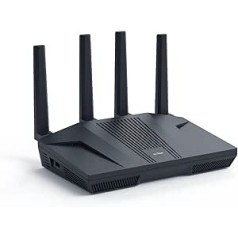 GL.iNet GL-MT6000(Flint 2) WiFi 6 Router, Gaming Wireless Router, 2 x 2.5G Multi-Gig Port + 4 x 1G Ethernet Ports, Mass Device Connectivity, Fast OpenVpn & WireGuard, 802.11ax