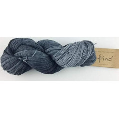 Manos Del Uruguay Silk Blend Fino 427 Mourning, 100 г, Шерсть с шелком для вязания и крючком, смесь мериноса с шелком, ручное окрашивание с градиентом цвета